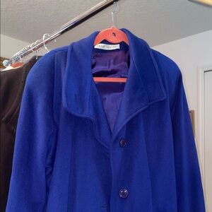 Larry Levine Women's Royal Blue Trench Coat